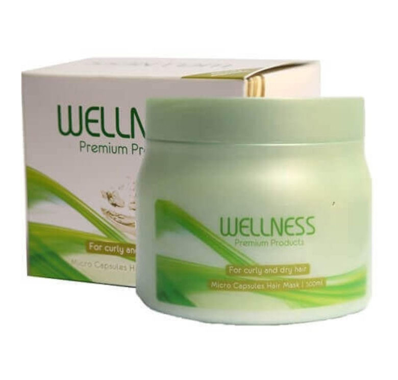 מסכת קרטין לשיער מתולתל ויבש 500 מ”ל – וולנס WELLNESS