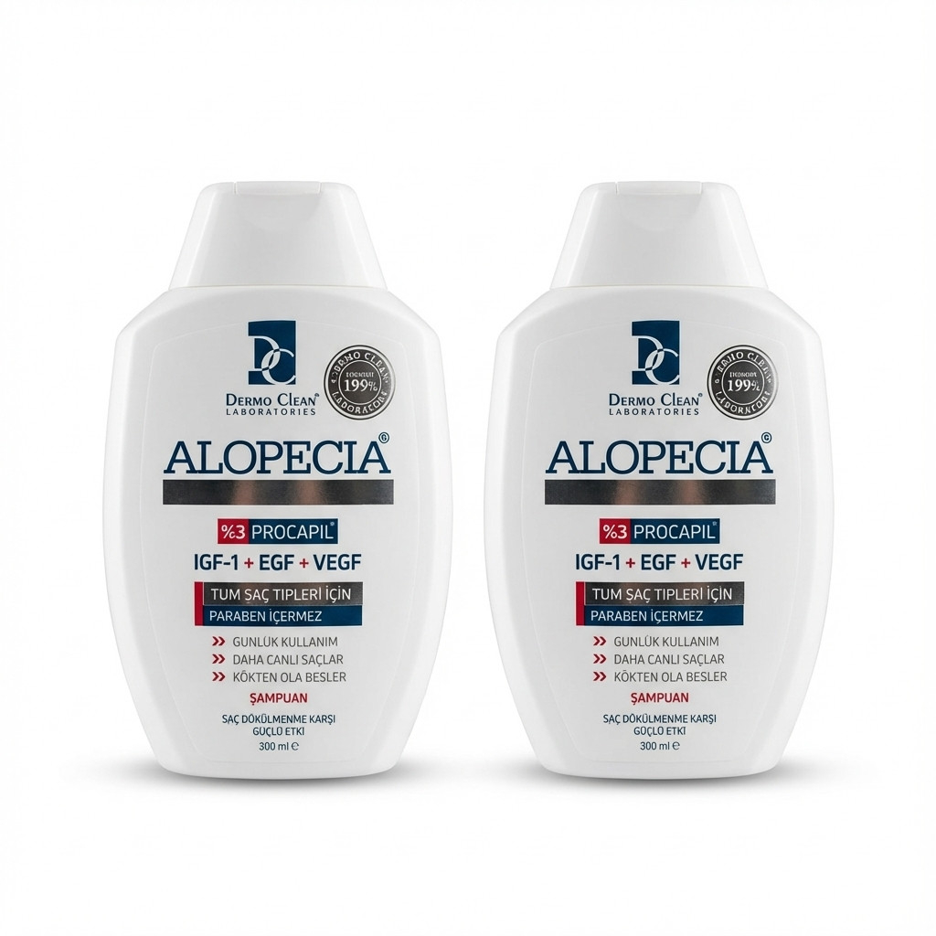 2 יח' שמפו ALOPECIA IGF-1- לצמיחת שיער ונגד נשירה לנשים וגברים